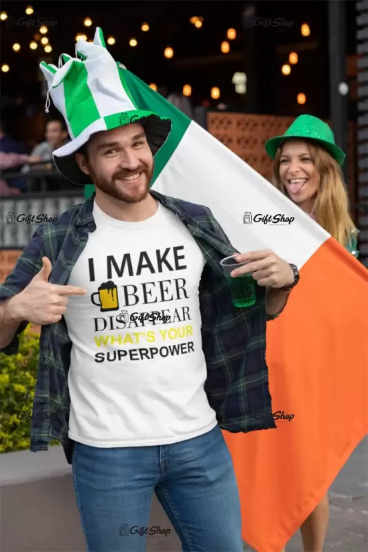 I make beer disappear ..., tricou cu mesaj