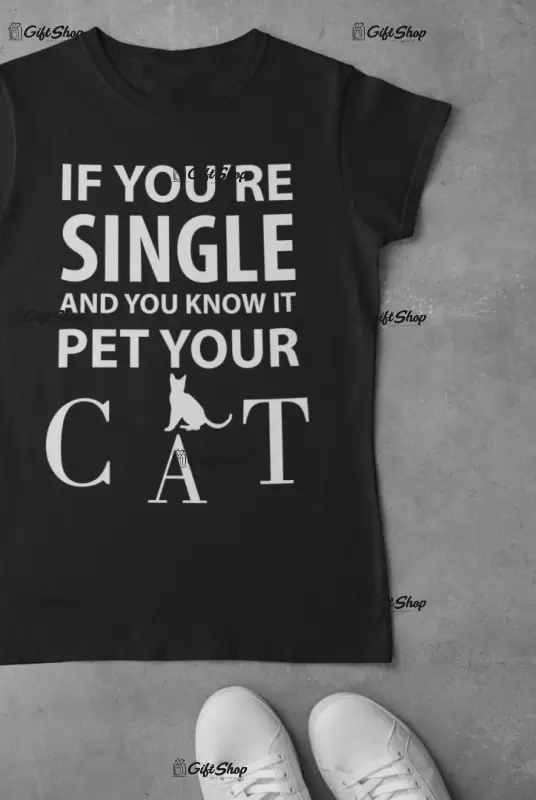 If you`re single..., tricou cu mesaj