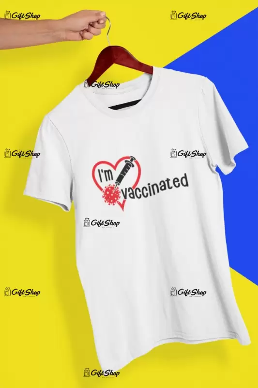 I`m vaccinated, tricou cu mesaj
