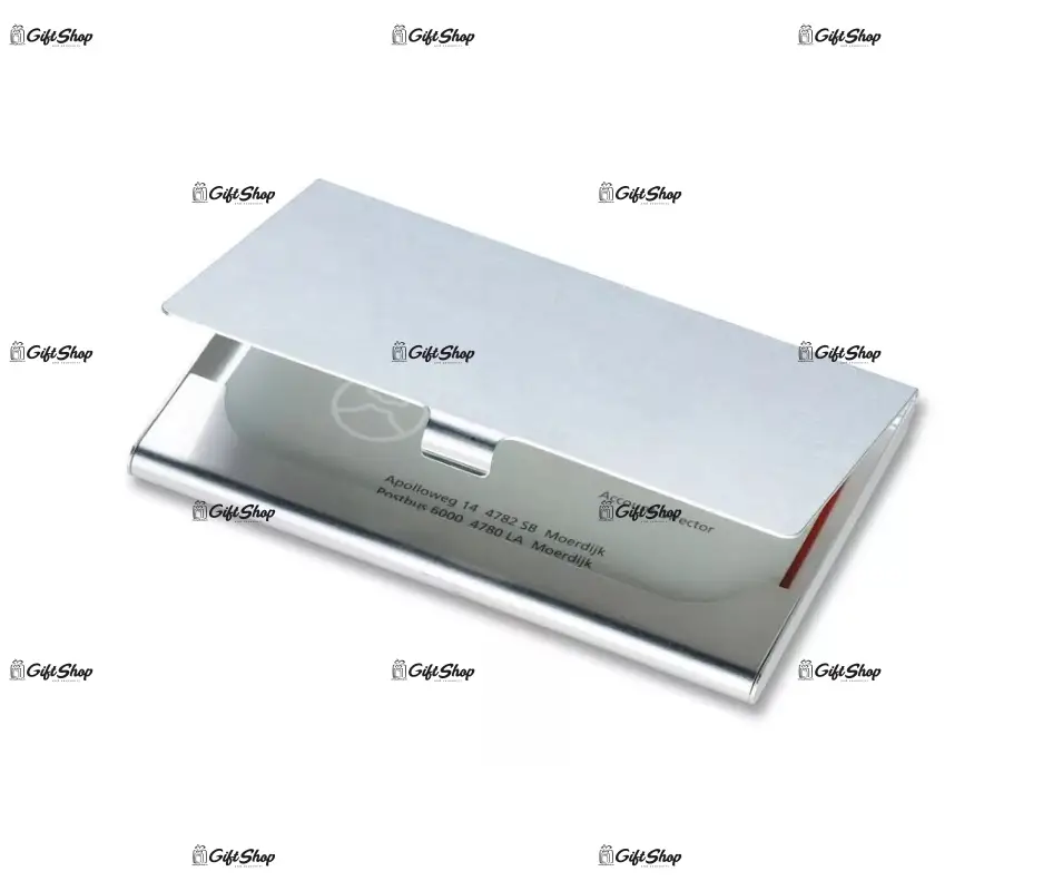 Suport pentru carti vizita, argintiu