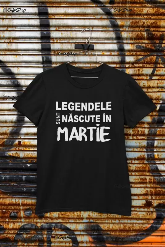 Legendele sunt nascute ( se adauga anul pentru grafica ), tricou cu mesaj