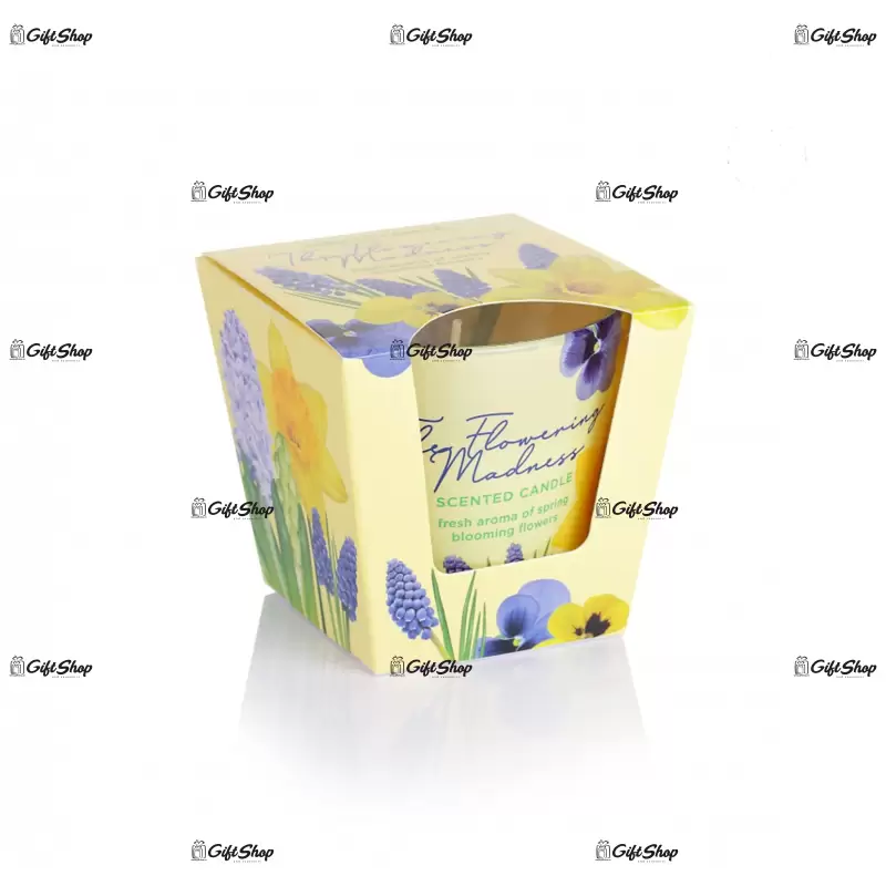 Lumanare parfumata in pahar de sticla, bartek candles – the flowering
