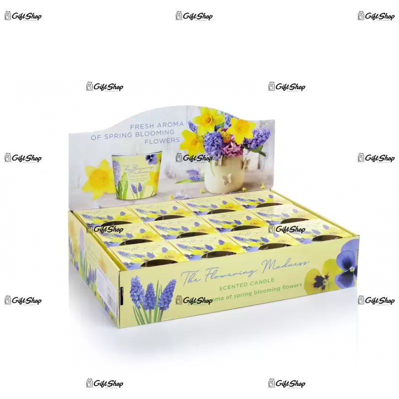 Lumanare parfumata in pahar de sticla, bartek candles – the flowering