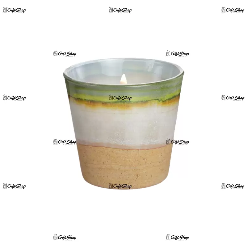 Lumanare parfumata in pahar de sticla, bartek candles – garden, lavander si verbina