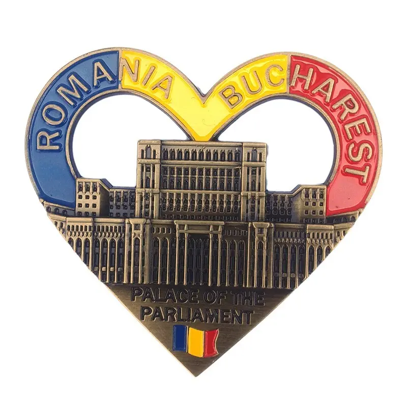 Bucuresti, magnet forma inima din metal