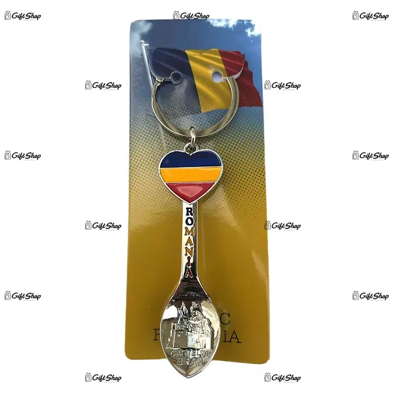 Breloc lingurita tricolor - castelul bran