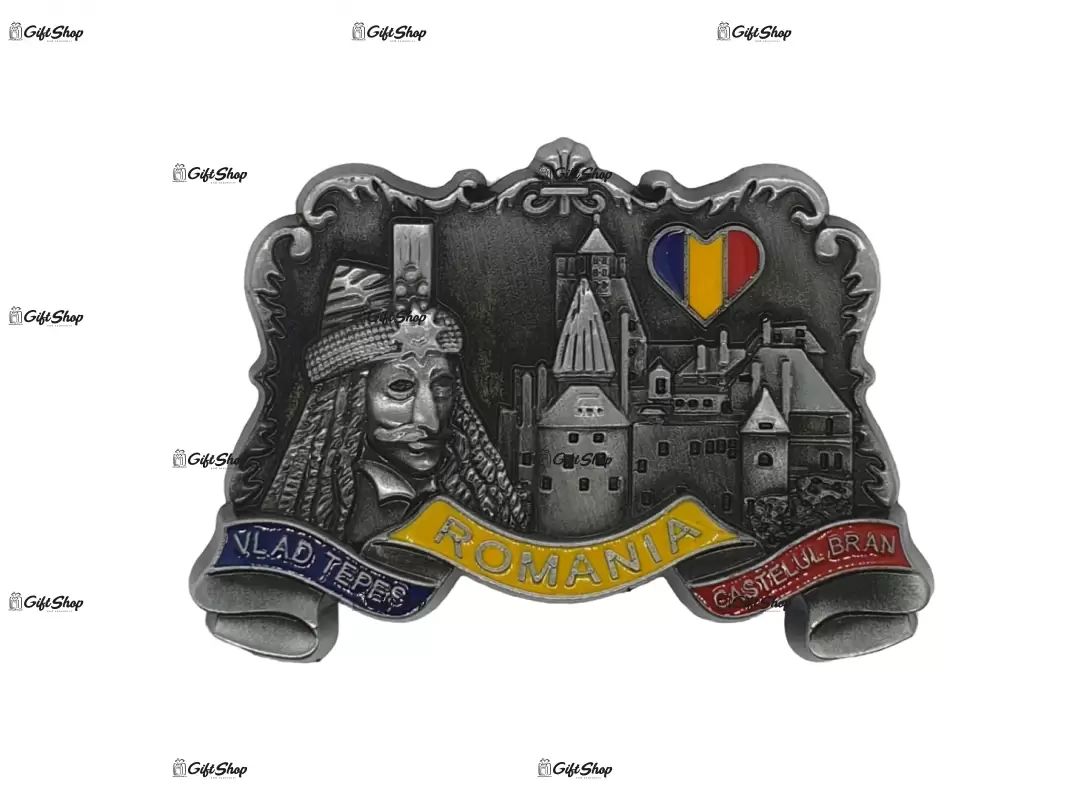 Magnet din metal romania – design vlad tepes-castelul bran