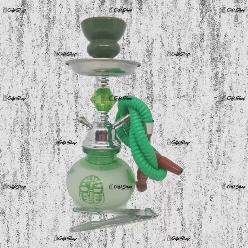 Narghilea 1 furtun, model egipt, culoare verde