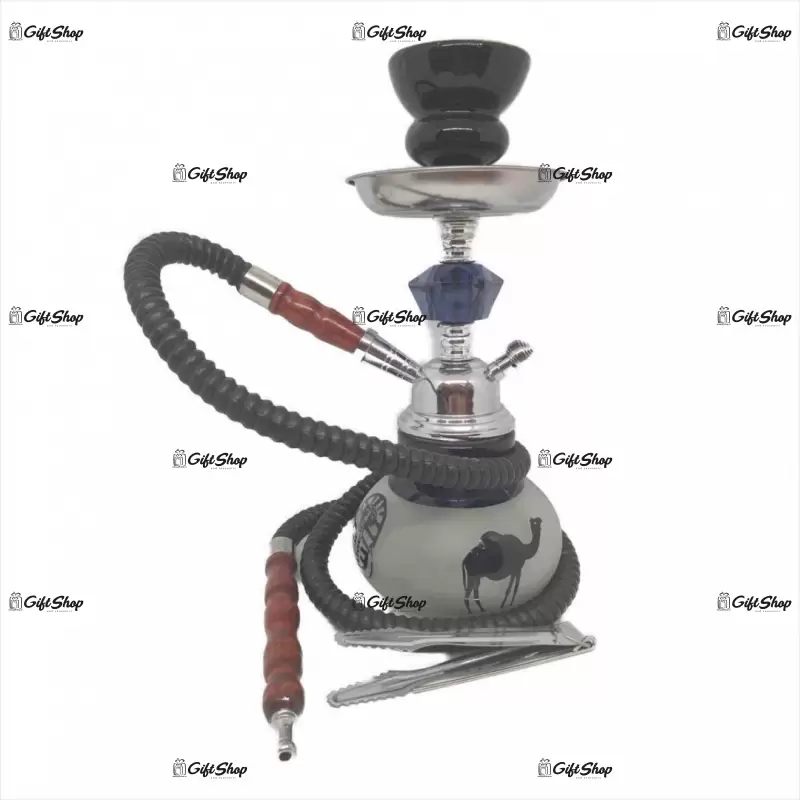 Narghilea 1 furtun, model egipt, culoare negru