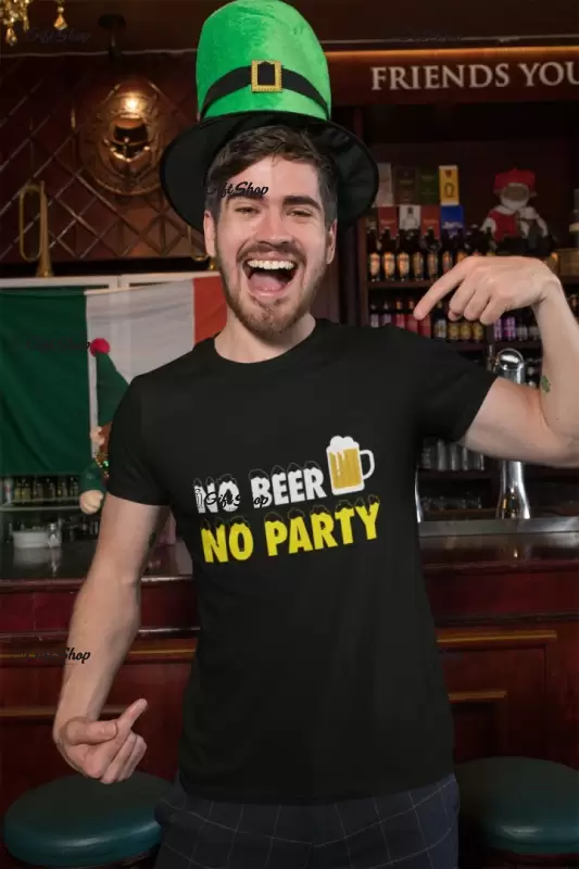 No beer no party, tricou cu mesaj