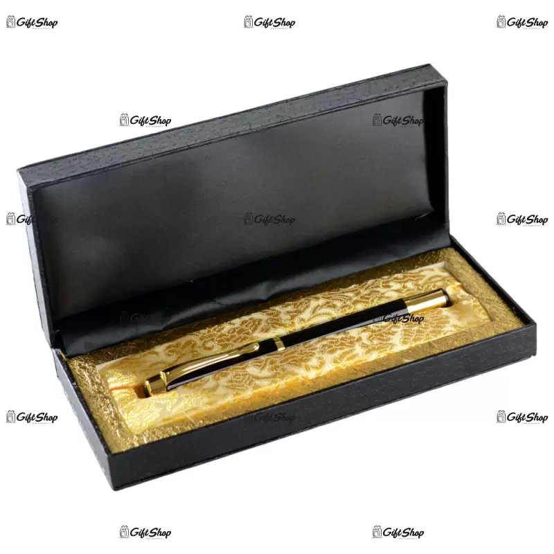 Roller asezat in cutie elganta pentru cadou negru - se poate personaliza