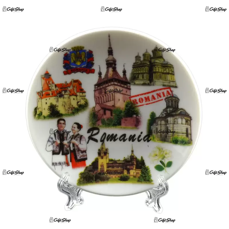 Farfurie decorativa realizata din ceramica – design romania a