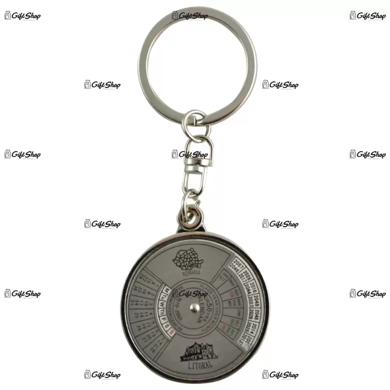 Breloc realizat din metal – design castelul bran / dracula / romania b