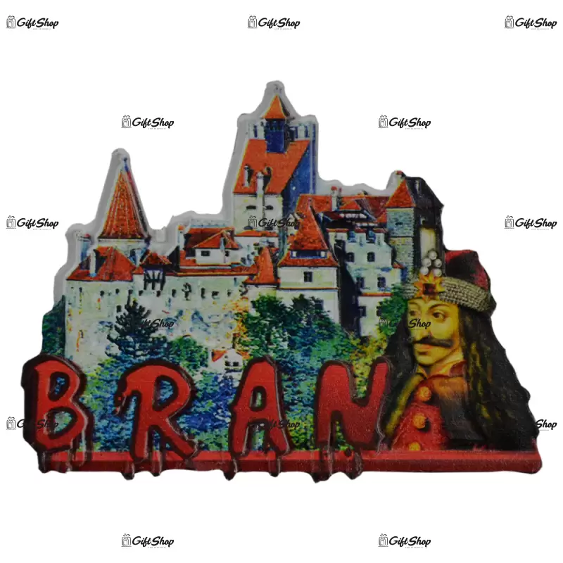 Magnet pentru frigider realizat din rasina – design castelul bran
