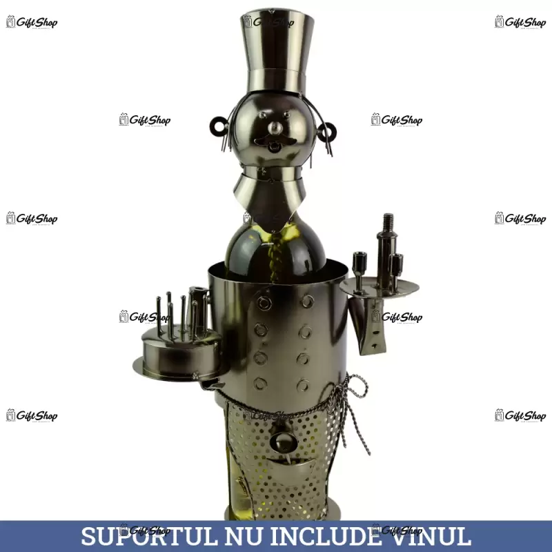 Chelner, suport pentru vin realizat din metal