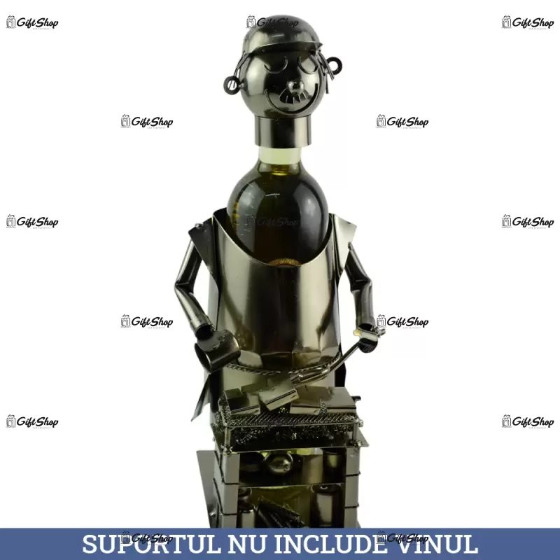 Grill master, suport pentru vin realizat din metal