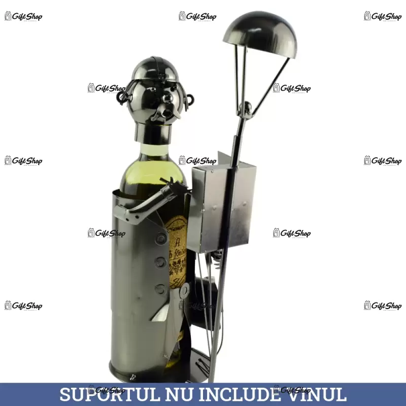 Suport pentru vin realizat din metal – electrician