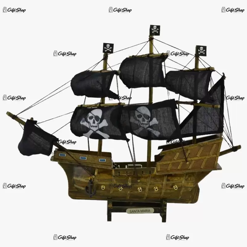 Ornament realizat din lemn – Vapor pirati A