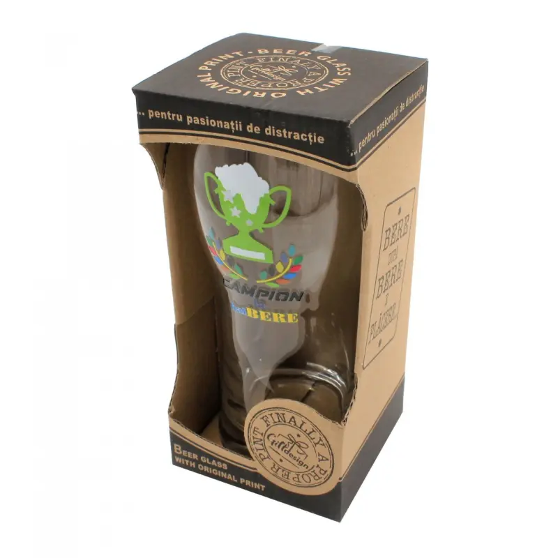 Campion la bere, pahar bere cu mesaj, 400 ml