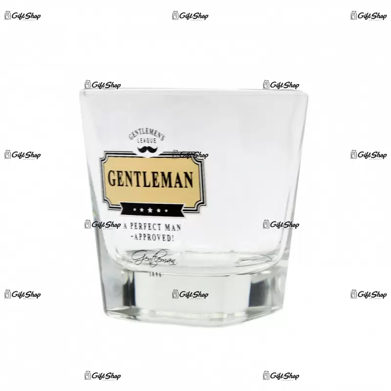 A perfect man , approved!, pahar de whiskey, un adevarat gentelmen club