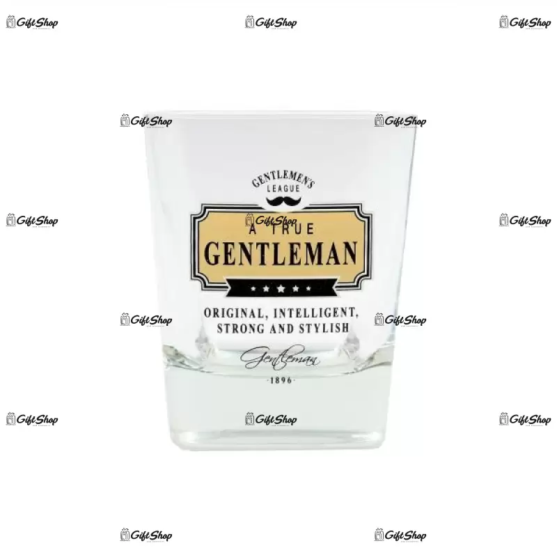 Original, intelligent, strong and stylish, pahar de whiskey, un adevarat gentelmen club