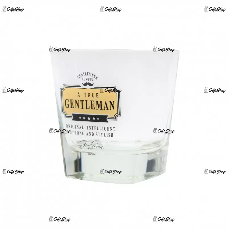 Original, intelligent, strong and stylish, pahar de whiskey, un adevarat gentelmen club