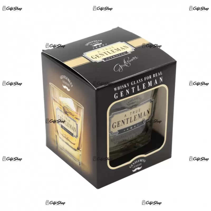 Original, intelligent, strong and stylish, pahar de whiskey, un adevarat gentelmen club