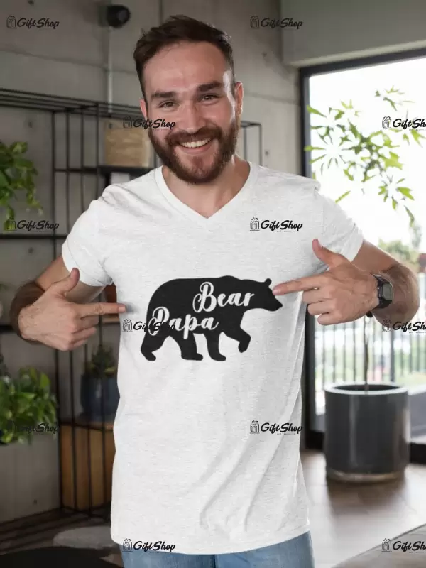 Papa bear, tricou cu mesaj