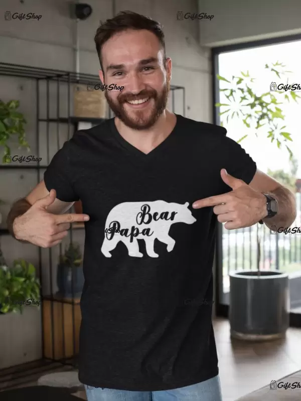 Papa bear, tricou cu mesaj