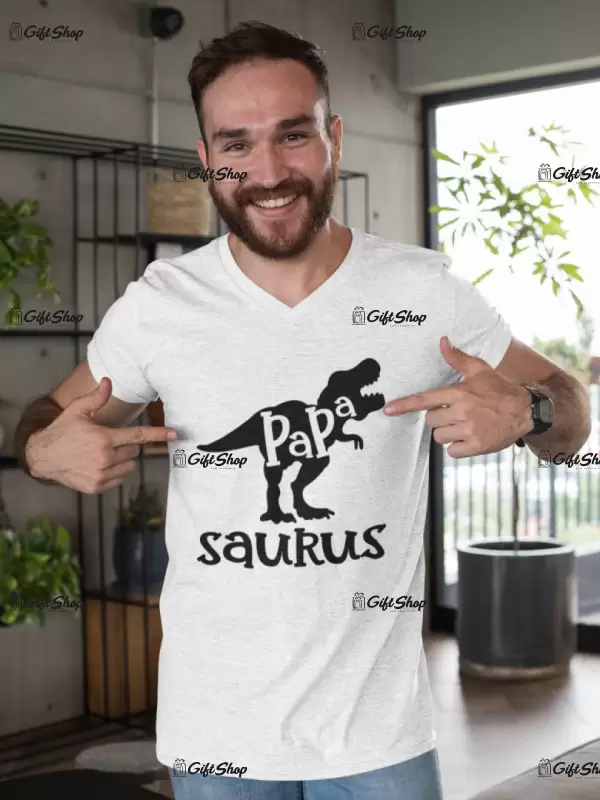 Papa saurus, tricou cu mesaj