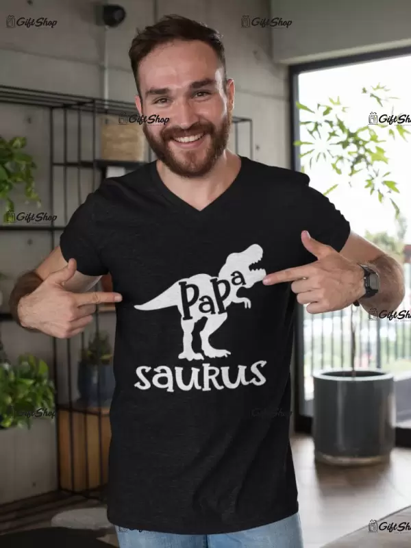 Papa saurus, tricou cu mesaj