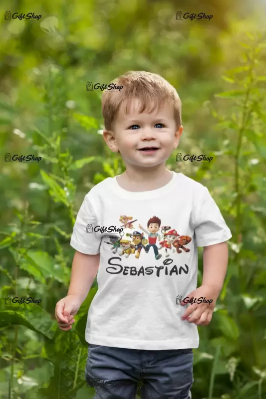 Paw patrol, se poate schimba numele, tricou cu mesaj