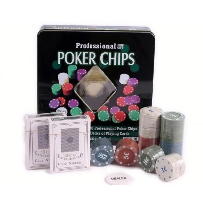 Poker 100 jetoane, set cadou