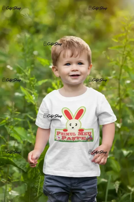 Primul meu paste, se poate schimba numele, tricou cu mesaj