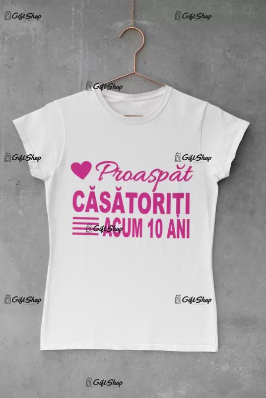 Proaspat casatoriti, tricou cu mesaj
