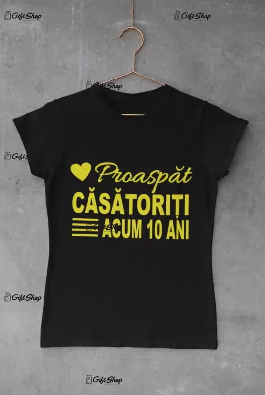 Proaspat casatoriti, tricou cu mesaj
