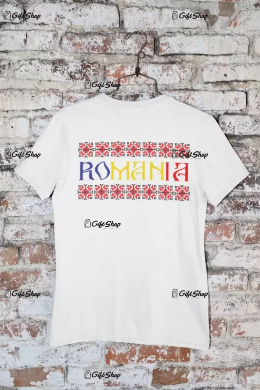 Romania model traditional, tricou cu mesaj, model 1