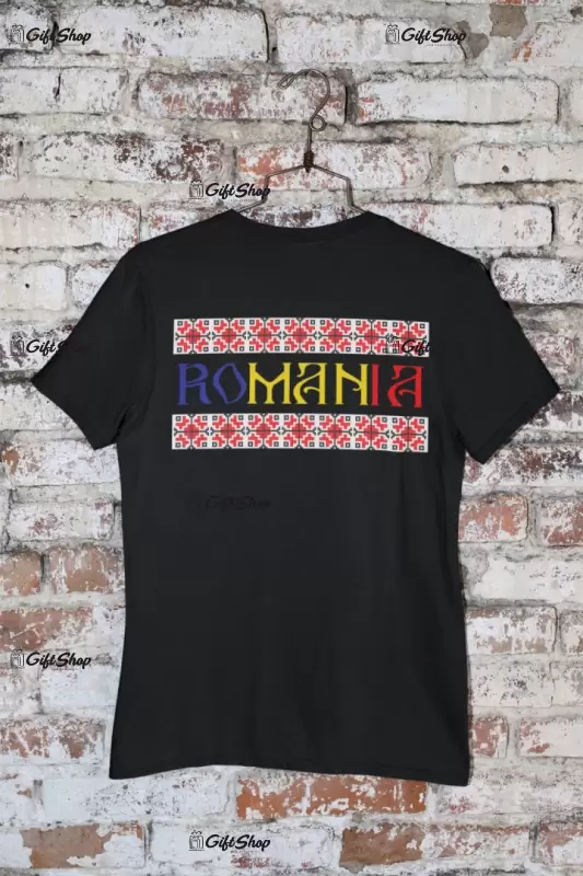 Romania model traditional, tricou cu mesaj, model 1