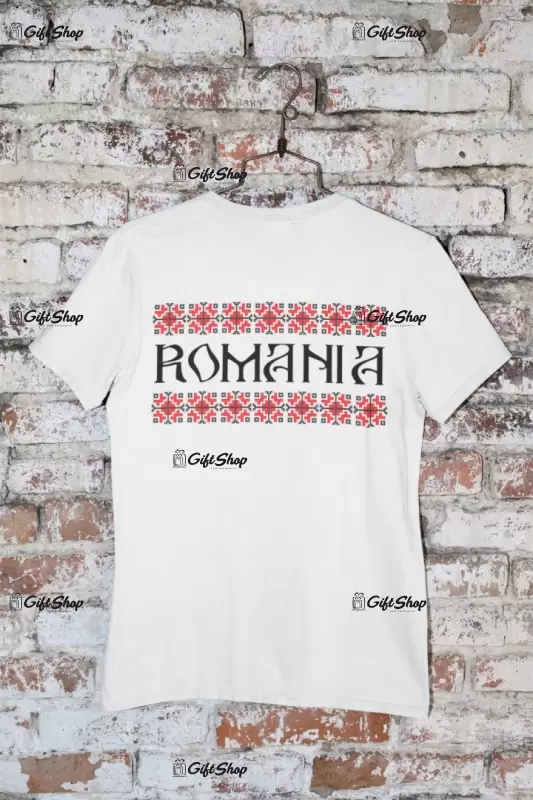 Romania model traditional, tricou cu mesaj, model 2