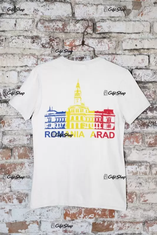 Romania arad primaria tricolor, tricou cu mesaj