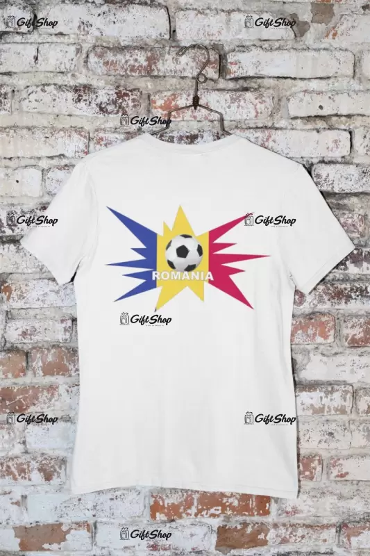 Romania fotbal, tricou cu mesaj, model 1