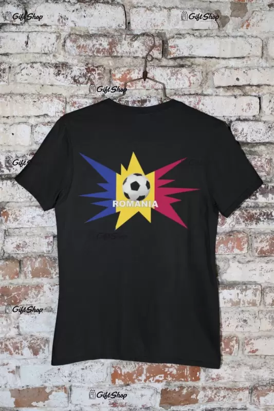 Romania fotbal, tricou cu mesaj, model 1