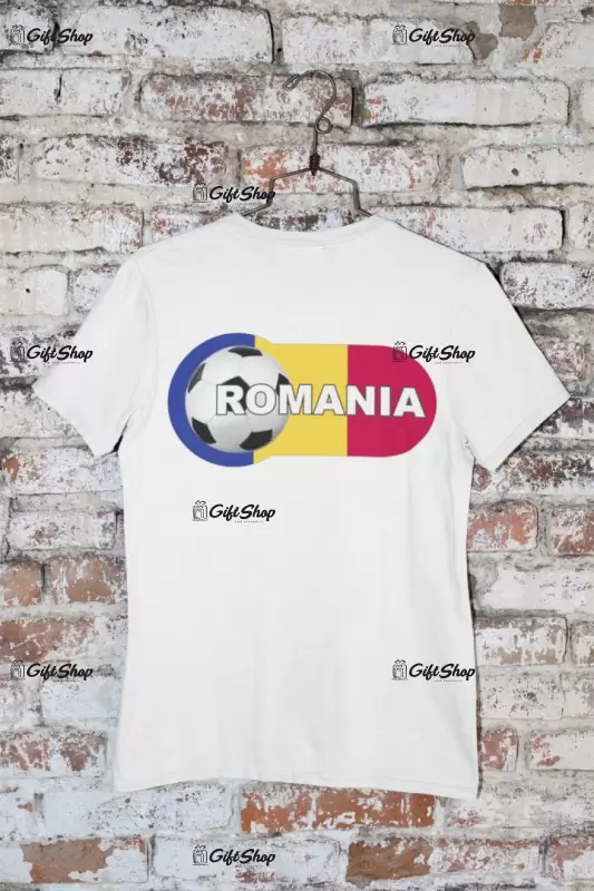 Romania fotbal, tricou cu mesaj, model 2