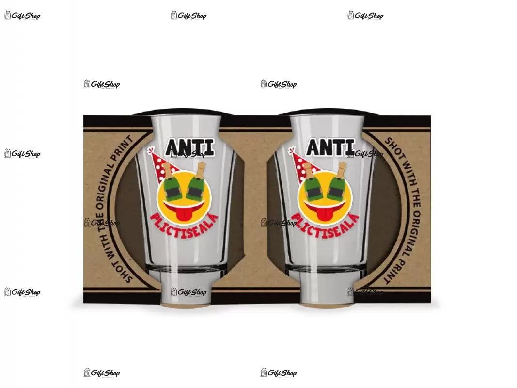 Anti plictiseala, set 2 shot-uri cu mesaje