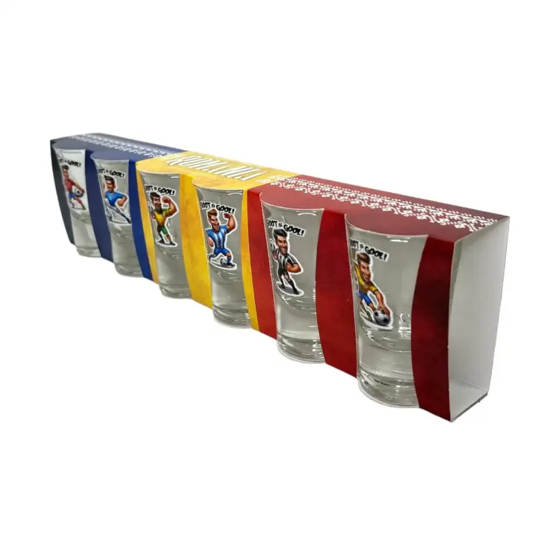 Fotbalist, set 6 pahare pentru tarie