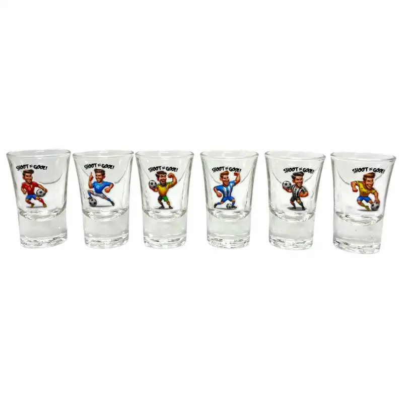 Fotbalist, set 6 pahare pentru tarie