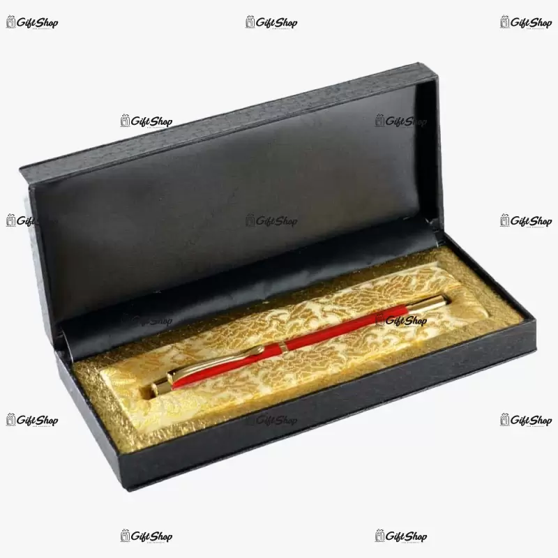 Roller asezat in cutie elganta pentru cadou rosu - se poate personaliza