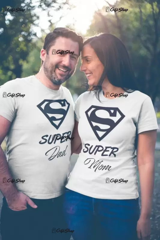 Super mom & dad, set 2 tricouri personalizate