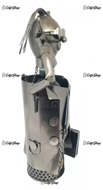 Bussnies man, suport pentru vin realizat din metal