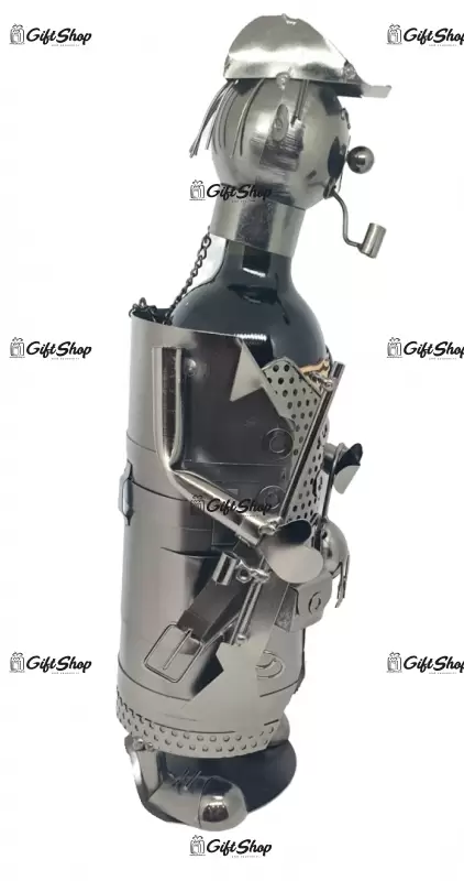 Vanator, suport sticla vin din metal, model a